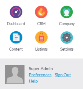 REW CRM control panel