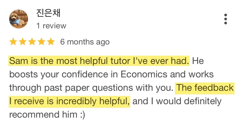 Five star review