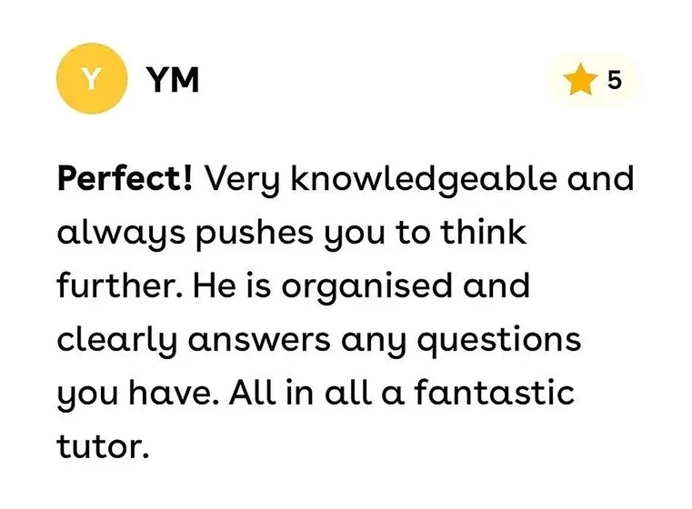 Five star review