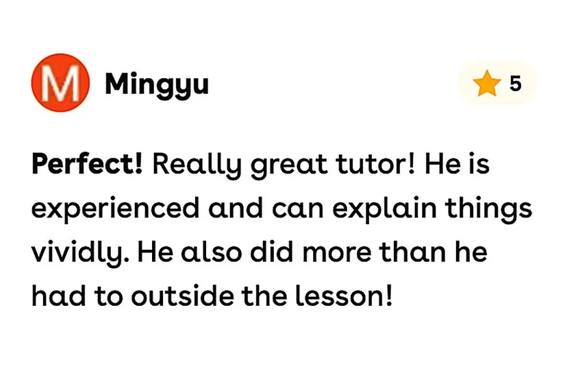 Five star review