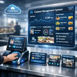 futuristic interface for canteen management system