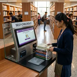 Library kiosk for efficient user access to information Library kiosk for efficient user access to information