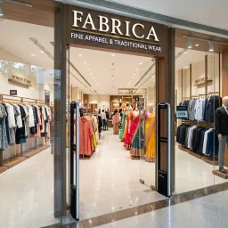 UHF RFID Retail Anti-Theft Security Gate System UHF RFID retail security gate deployed at fashion showroom entrance