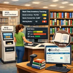 library inventory management system interface