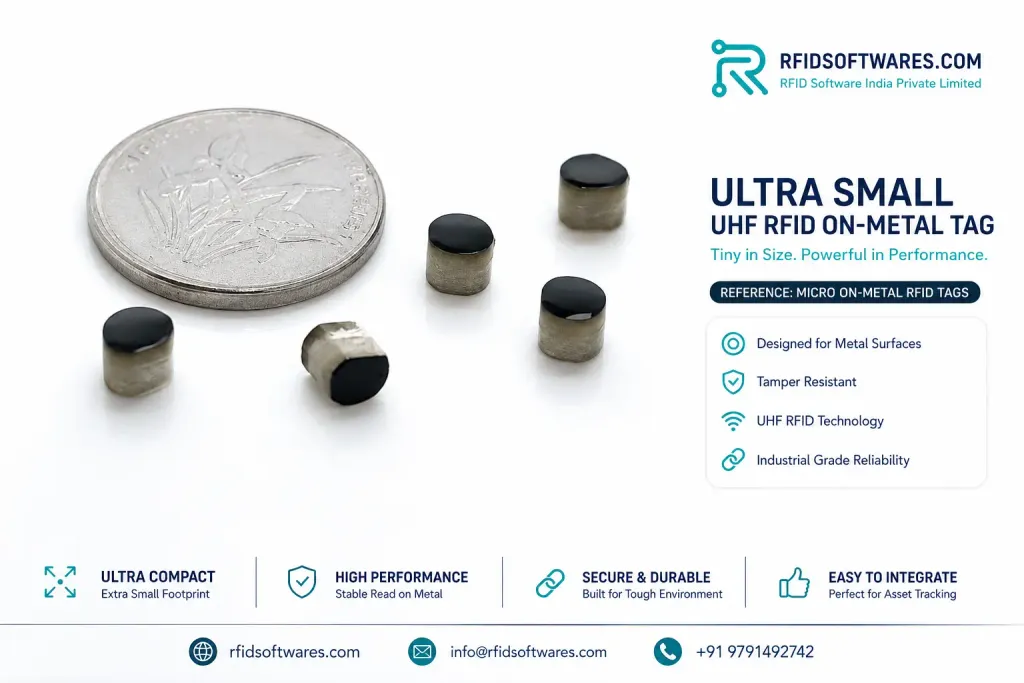 Micro embedded PCB FR4 UHF RFID tag for tool tracking