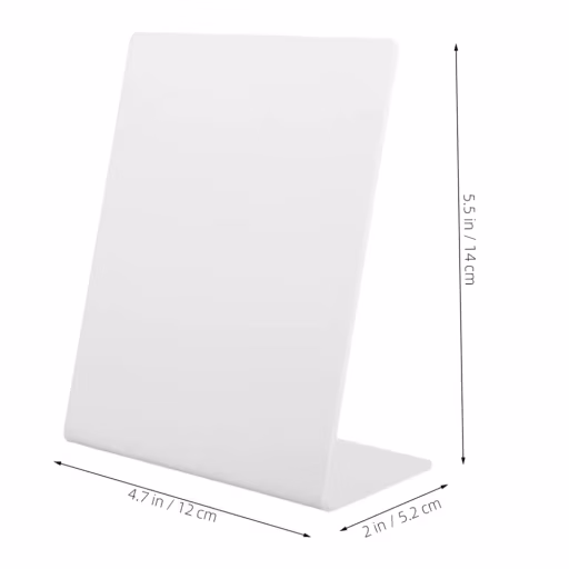 Acrylic stand displaying NFC and QR code features. NFC Acrylic Stand: Real Smartphone Tap & Scanning Test