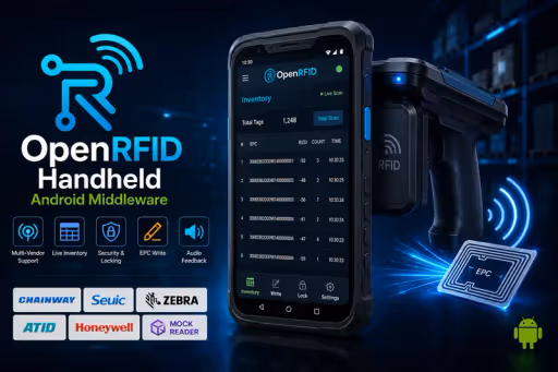 Open RFID handheld device for Android middleware integration