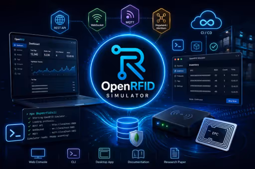 OpenRFID Simulator for virtual RFID reader and emulation testing