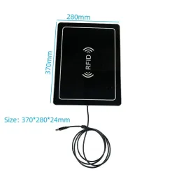 Dimensions of RFID UHF tray reader (370x280x24mm)