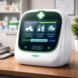 Smart RFID technology first aid solution device and smart medical cabinet terminal