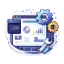 stylized icon representing software development services