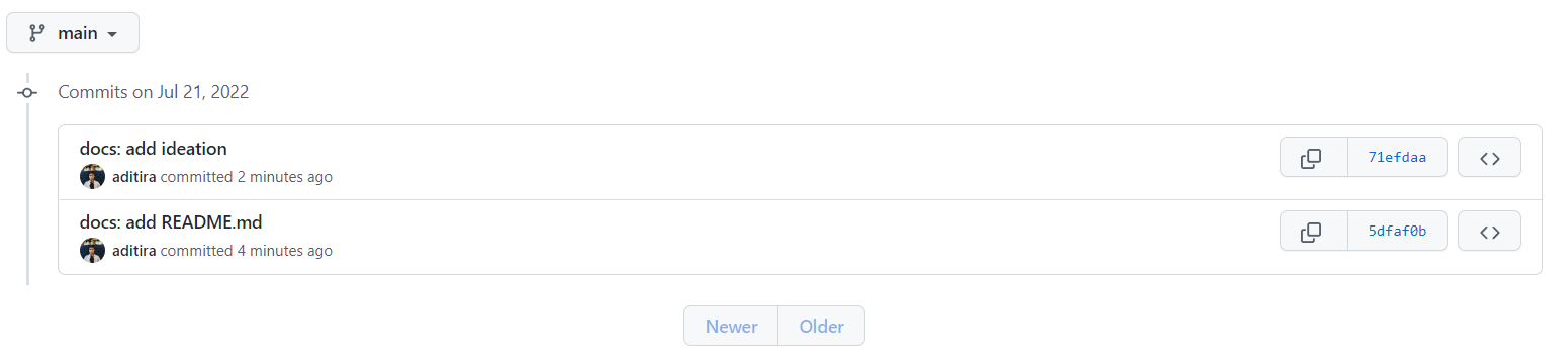 Github commit before push