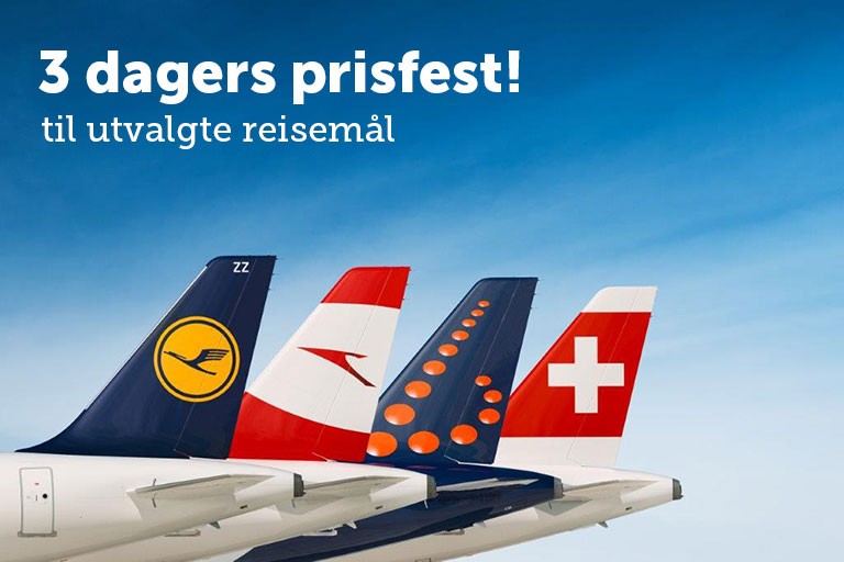 3 dagers salg til spennende reisemål