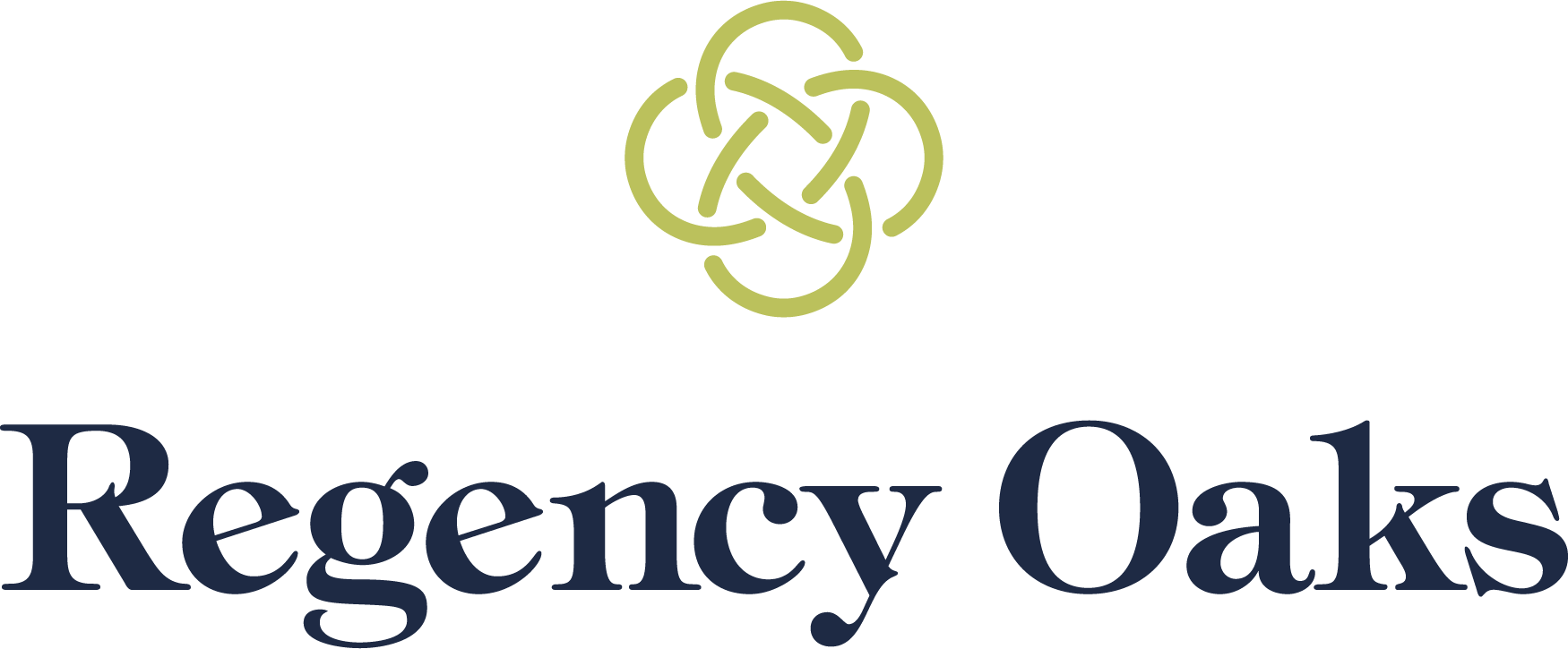 Logo for Regency Oaks, a senior living community
