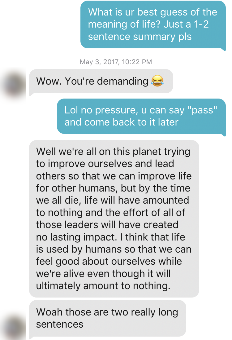 Conversation screenshot