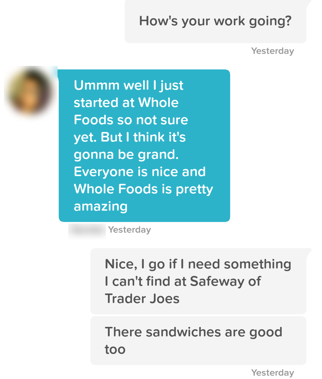 Conversation screenshot