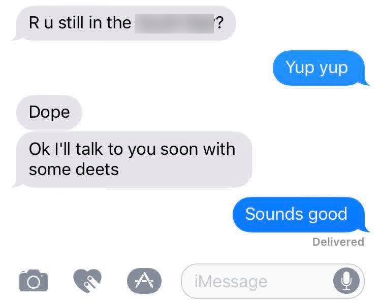 Conversation screenshot