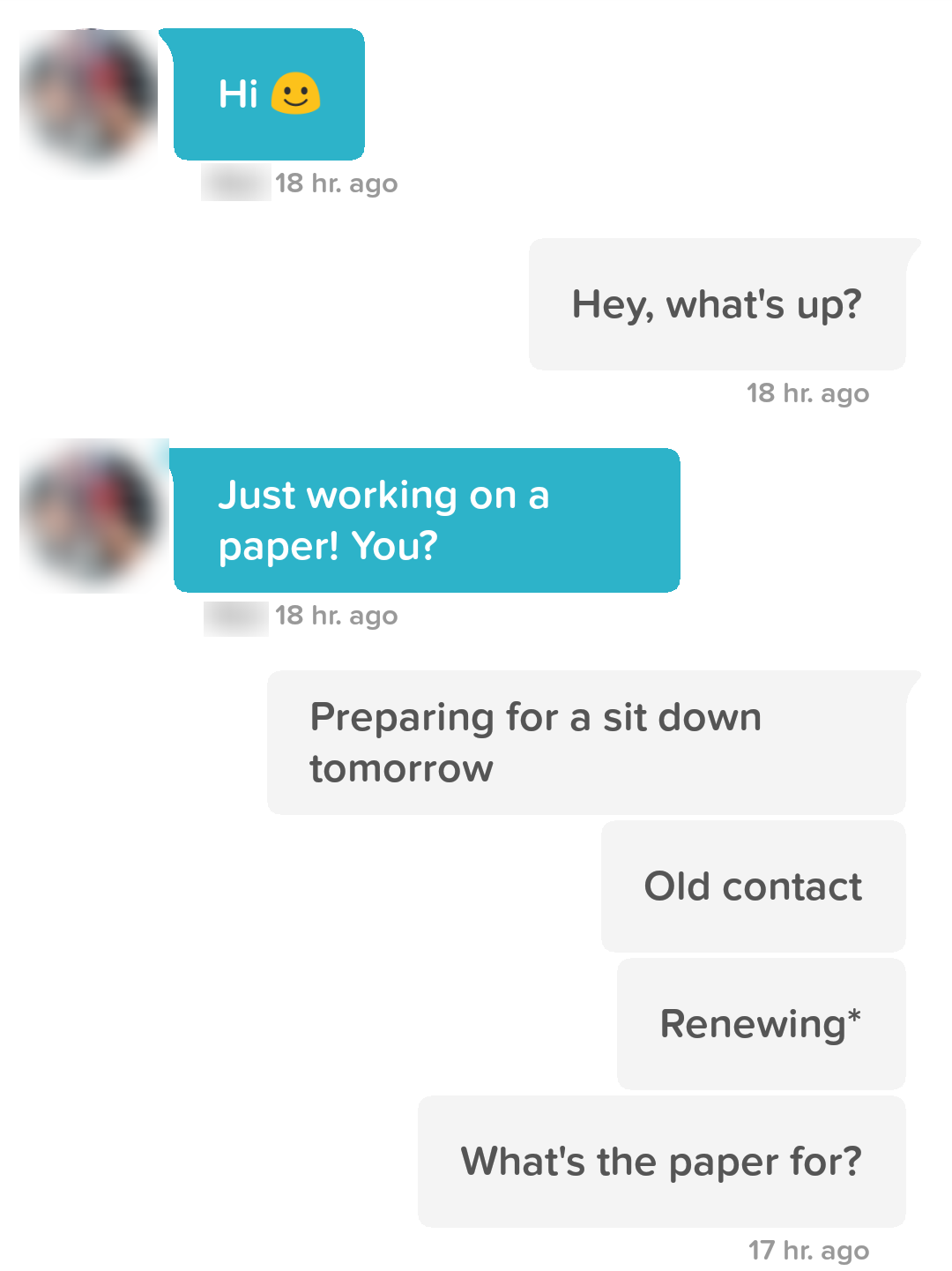 Conversation screenshot