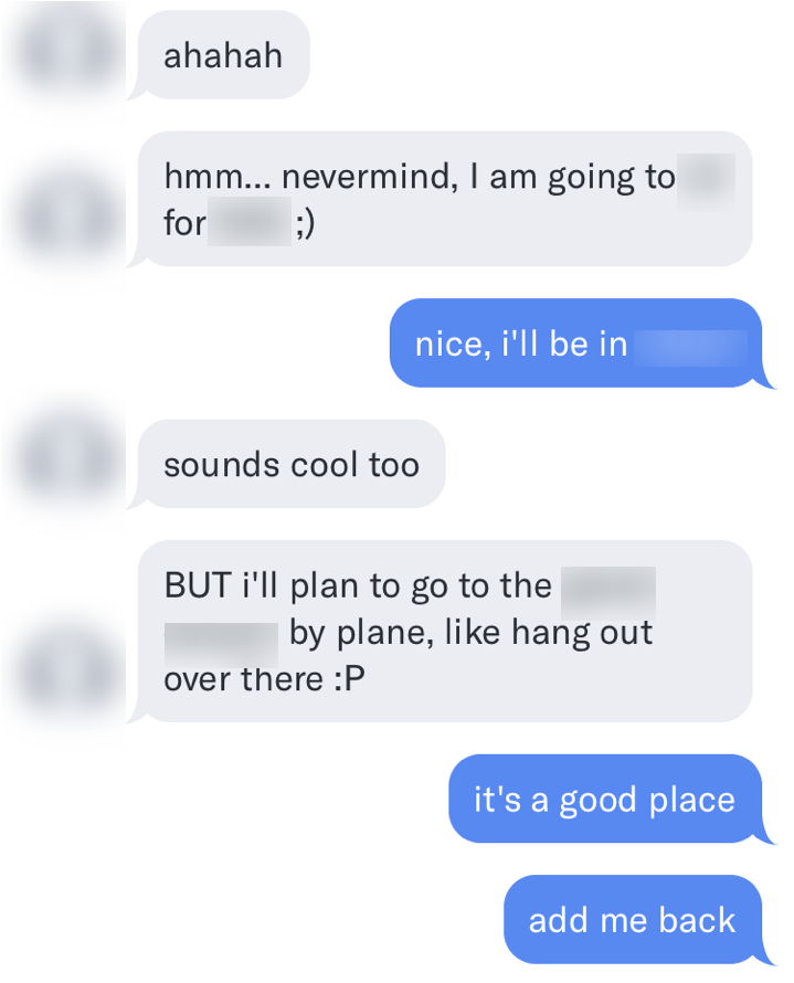 Conversation screenshot