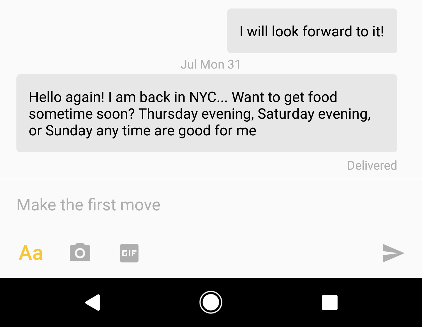 Conversation screenshot