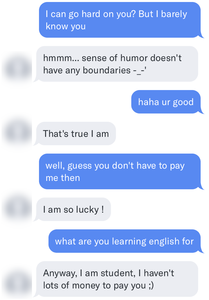 Conversation screenshot