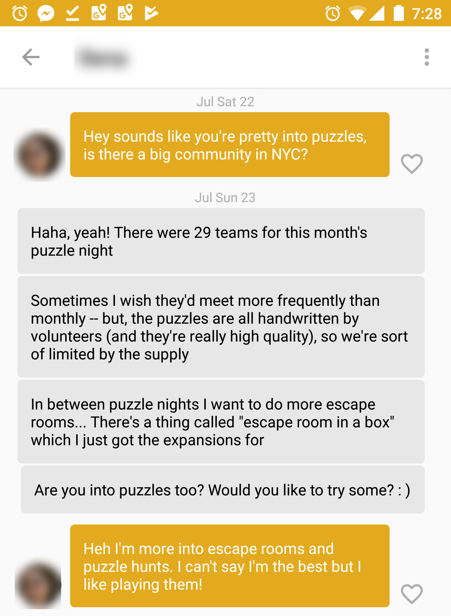 Conversation screenshot