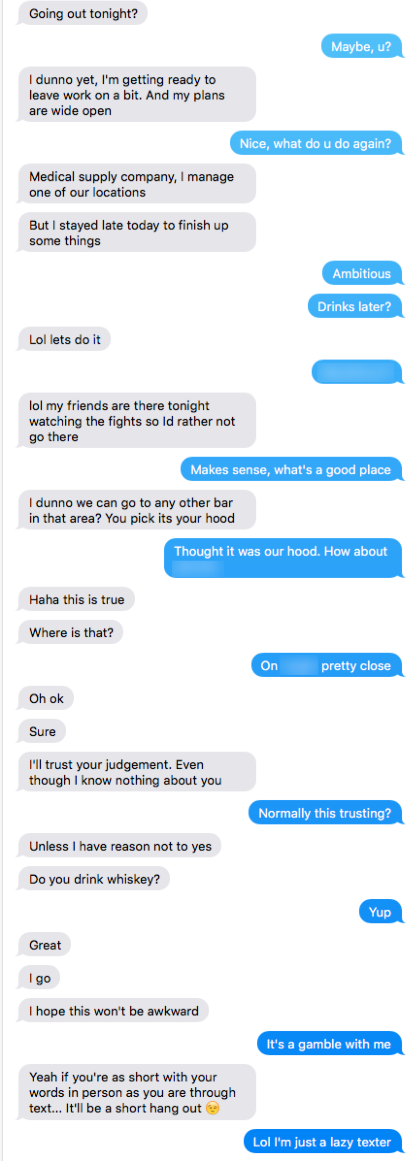 Conversation screenshot