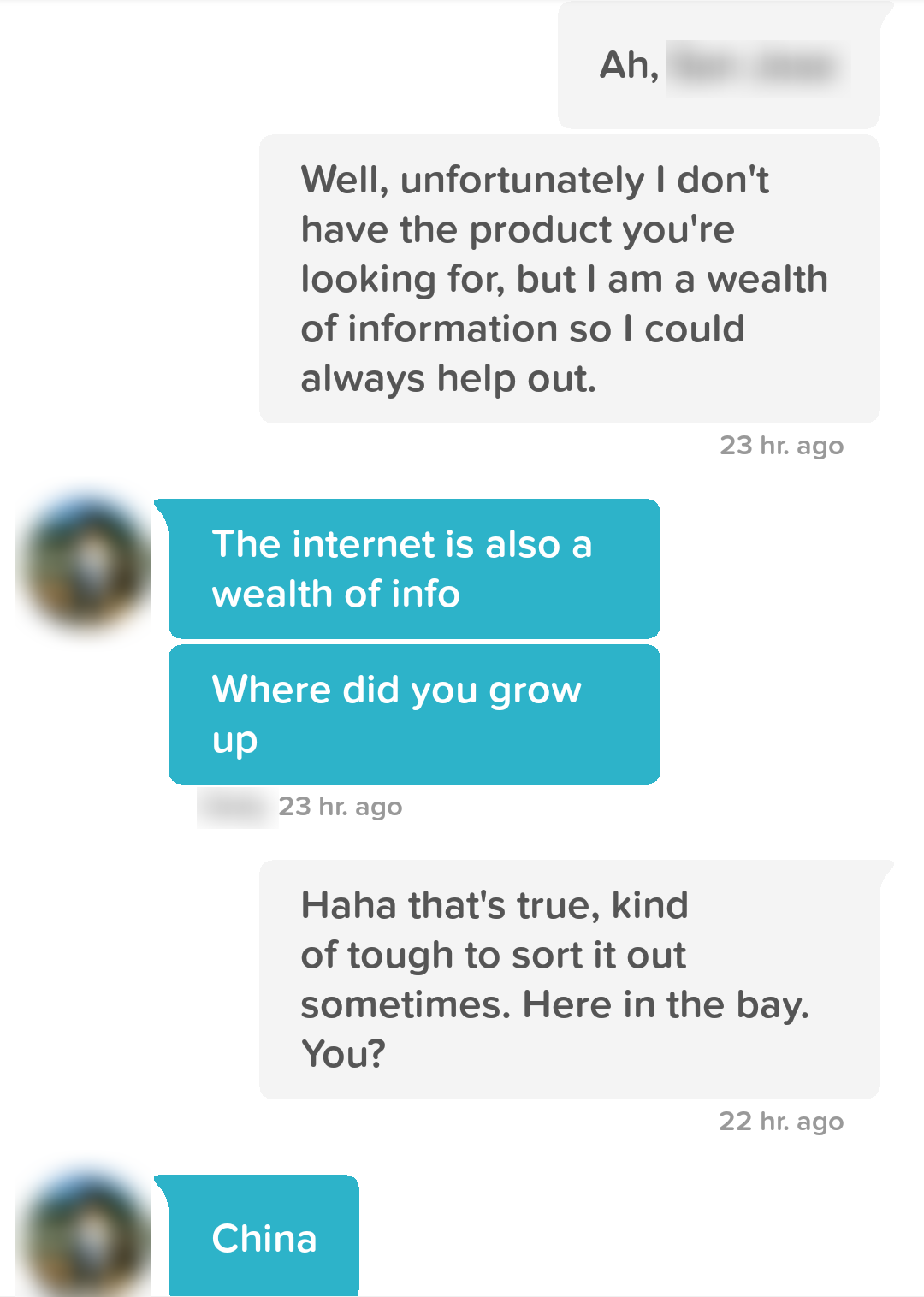 Conversation screenshot