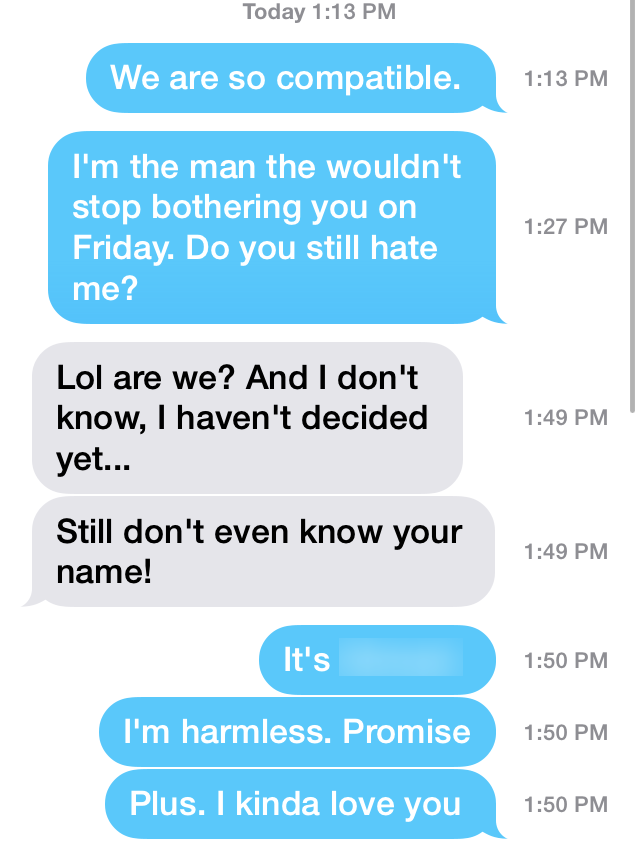 Conversation screenshot
