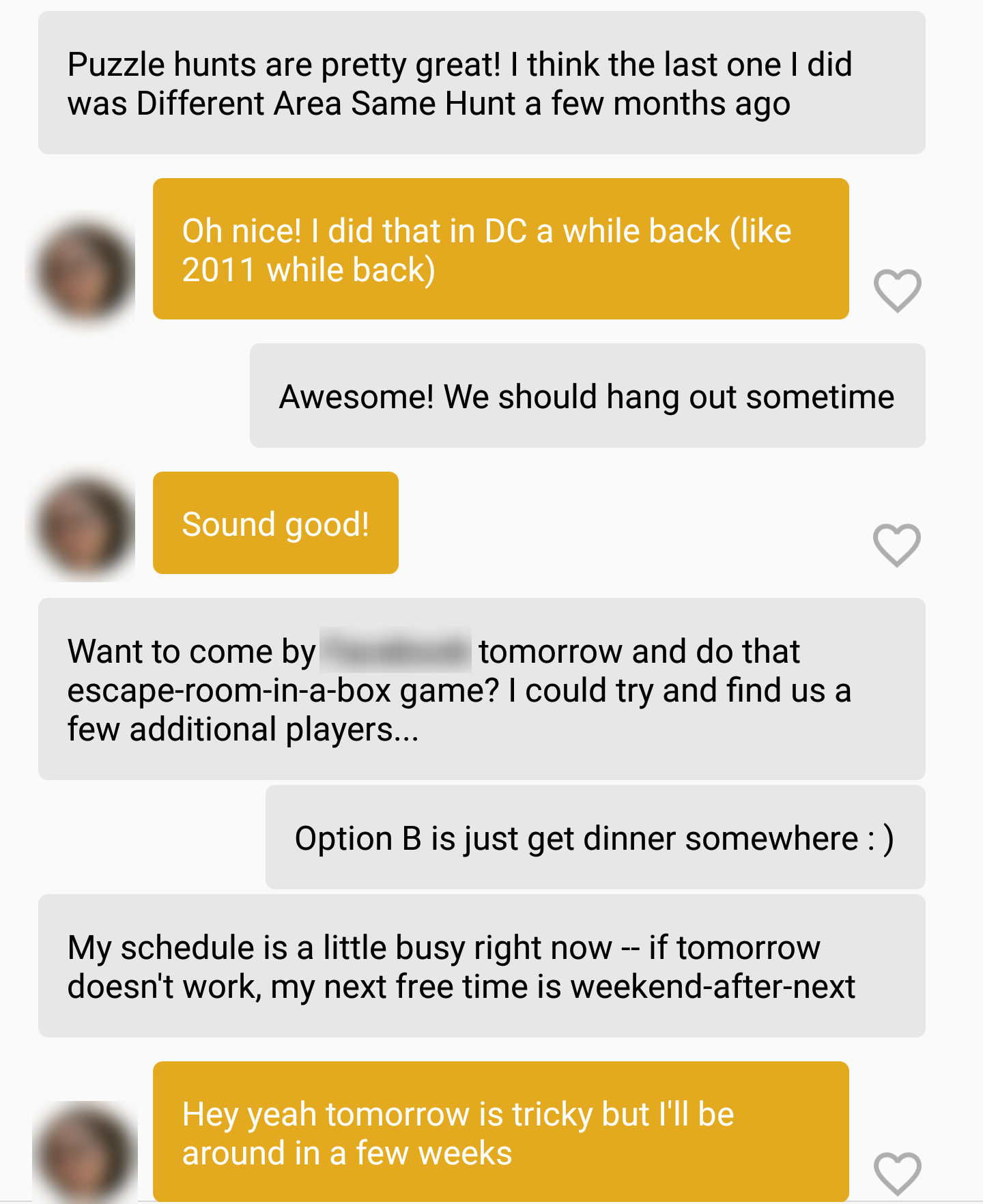 Conversation screenshot