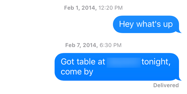 Conversation screenshot