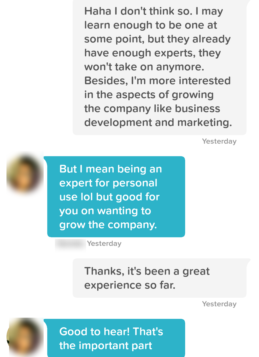 Conversation screenshot