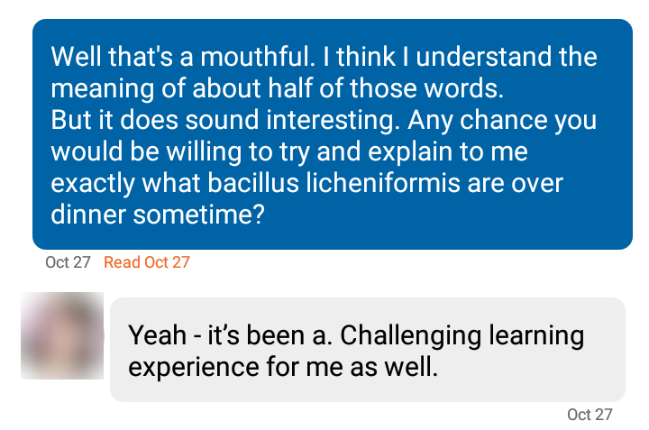 Conversation screenshot
