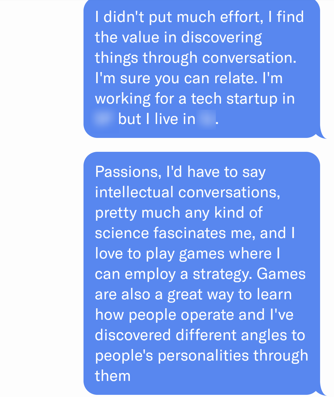 Conversation screenshot