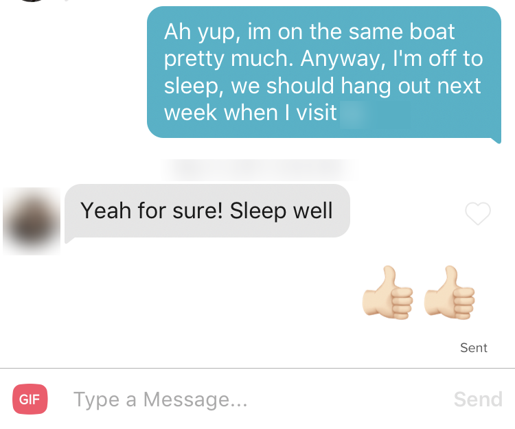 Conversation screenshot