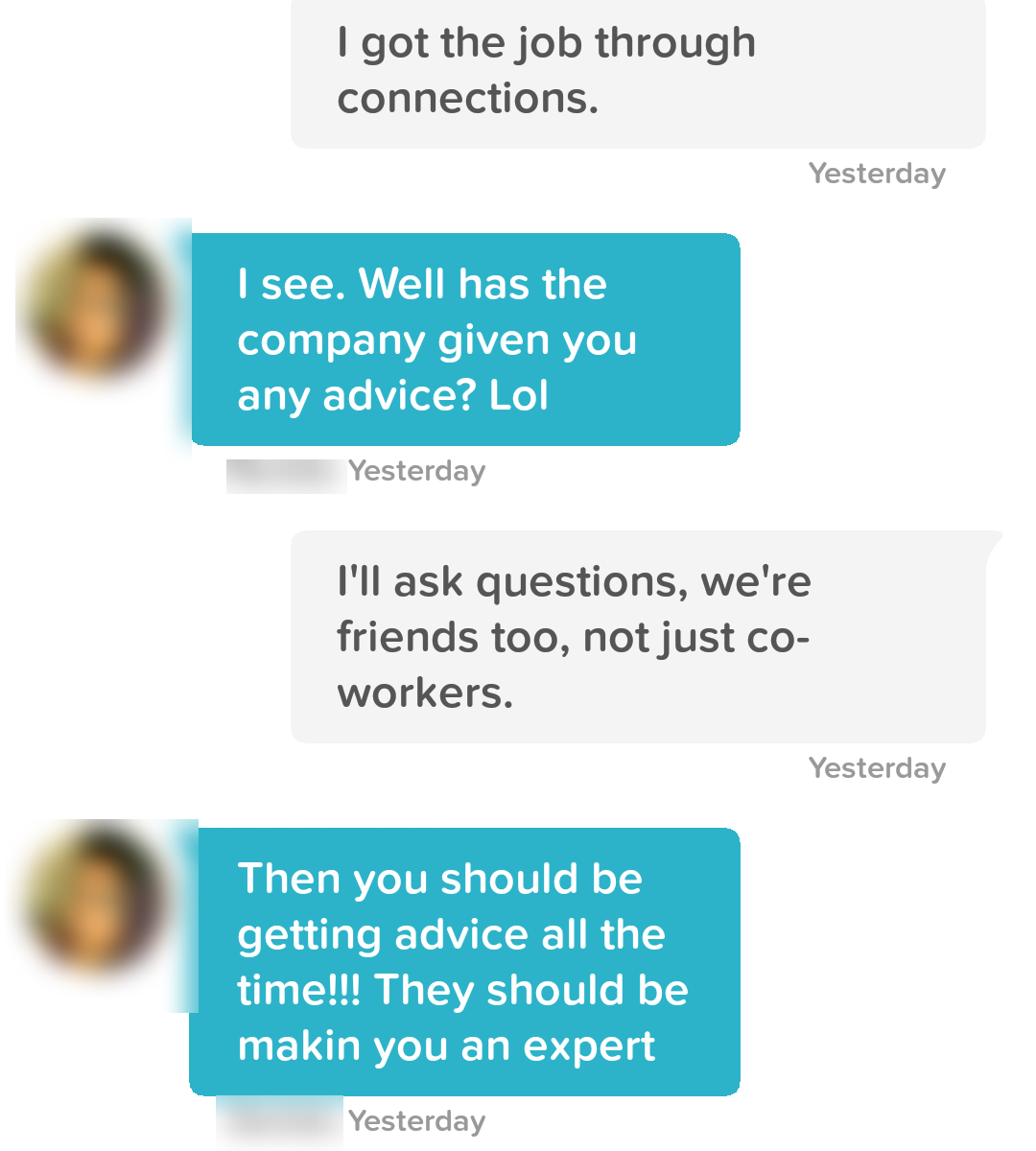 Conversation screenshot