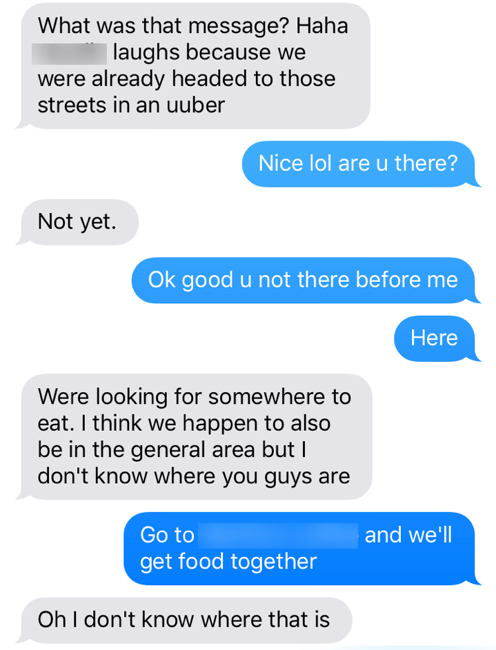 Conversation screenshot