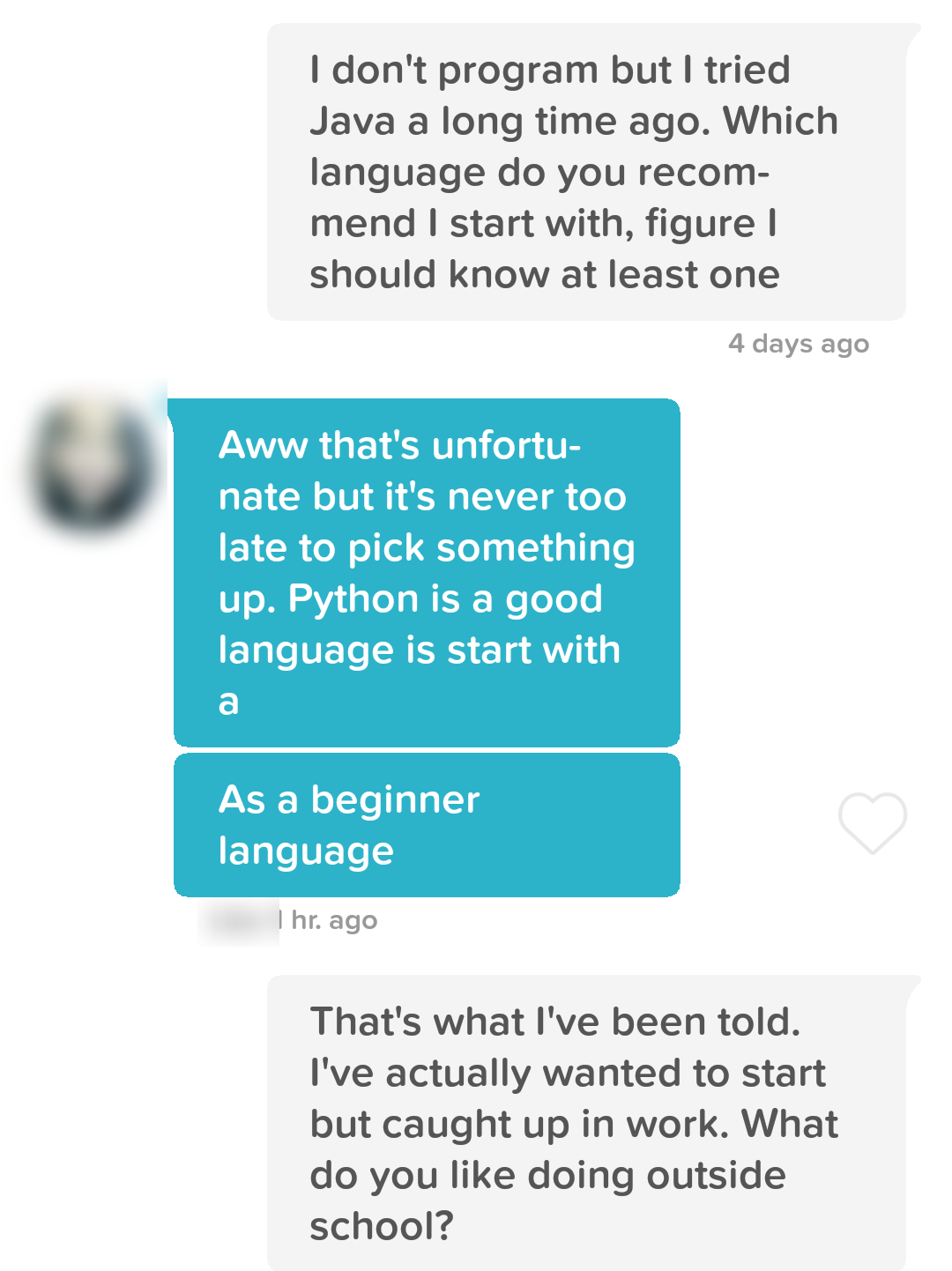 Conversation screenshot
