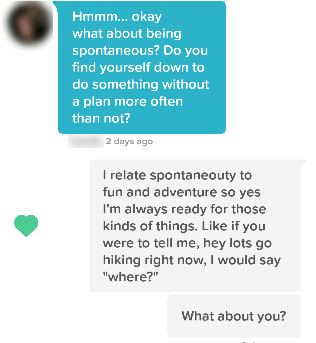 Conversation screenshot