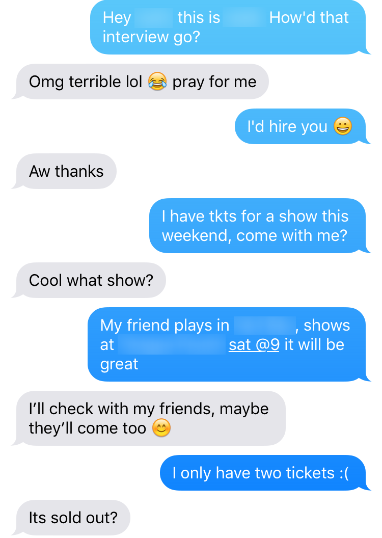 Conversation screenshot