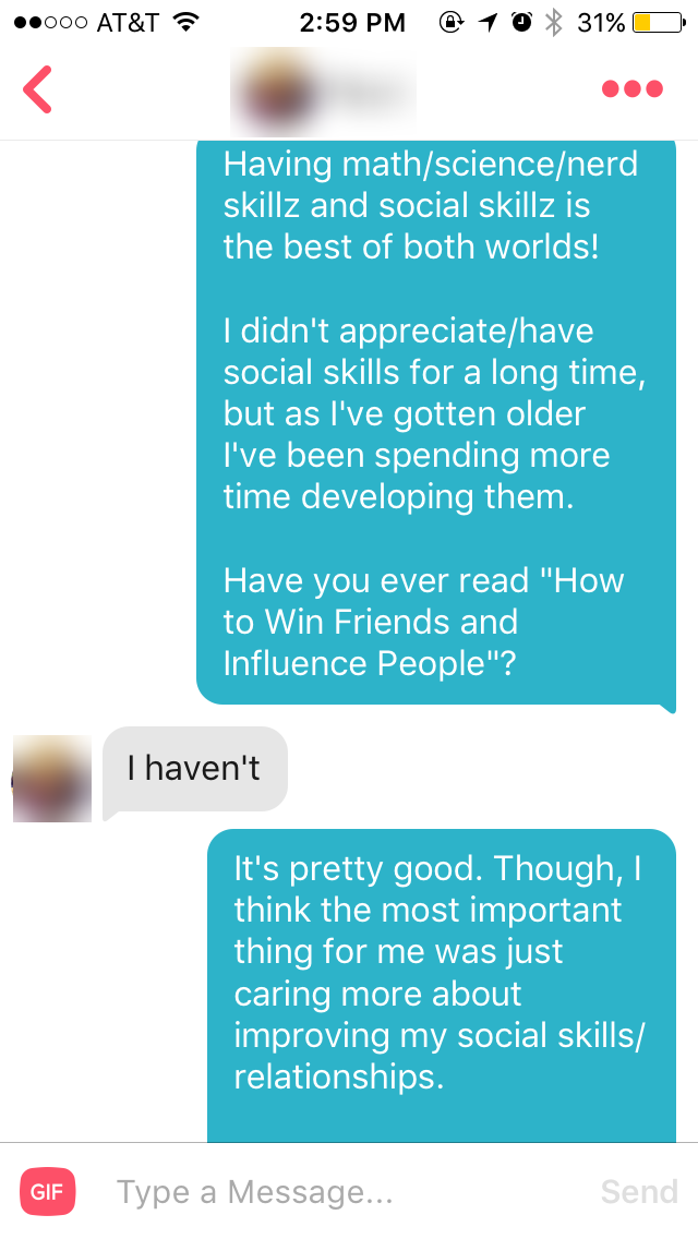 Conversation screenshot