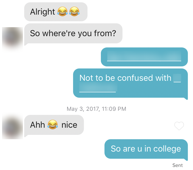 Conversation screenshot