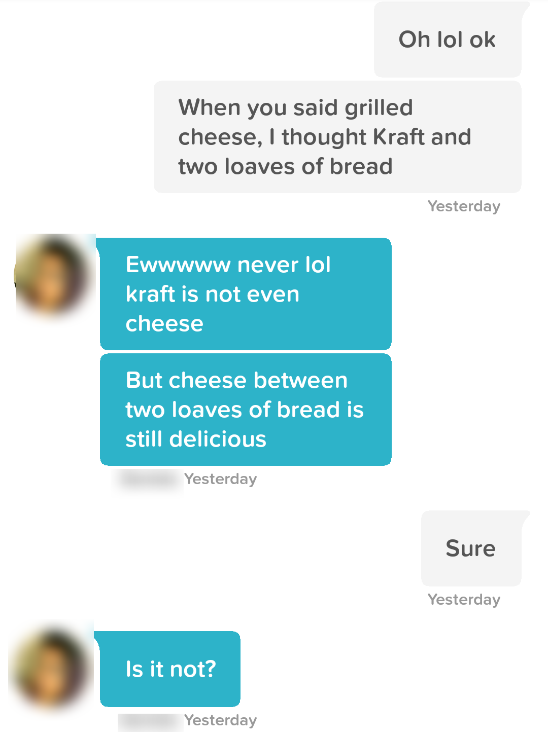 Conversation screenshot