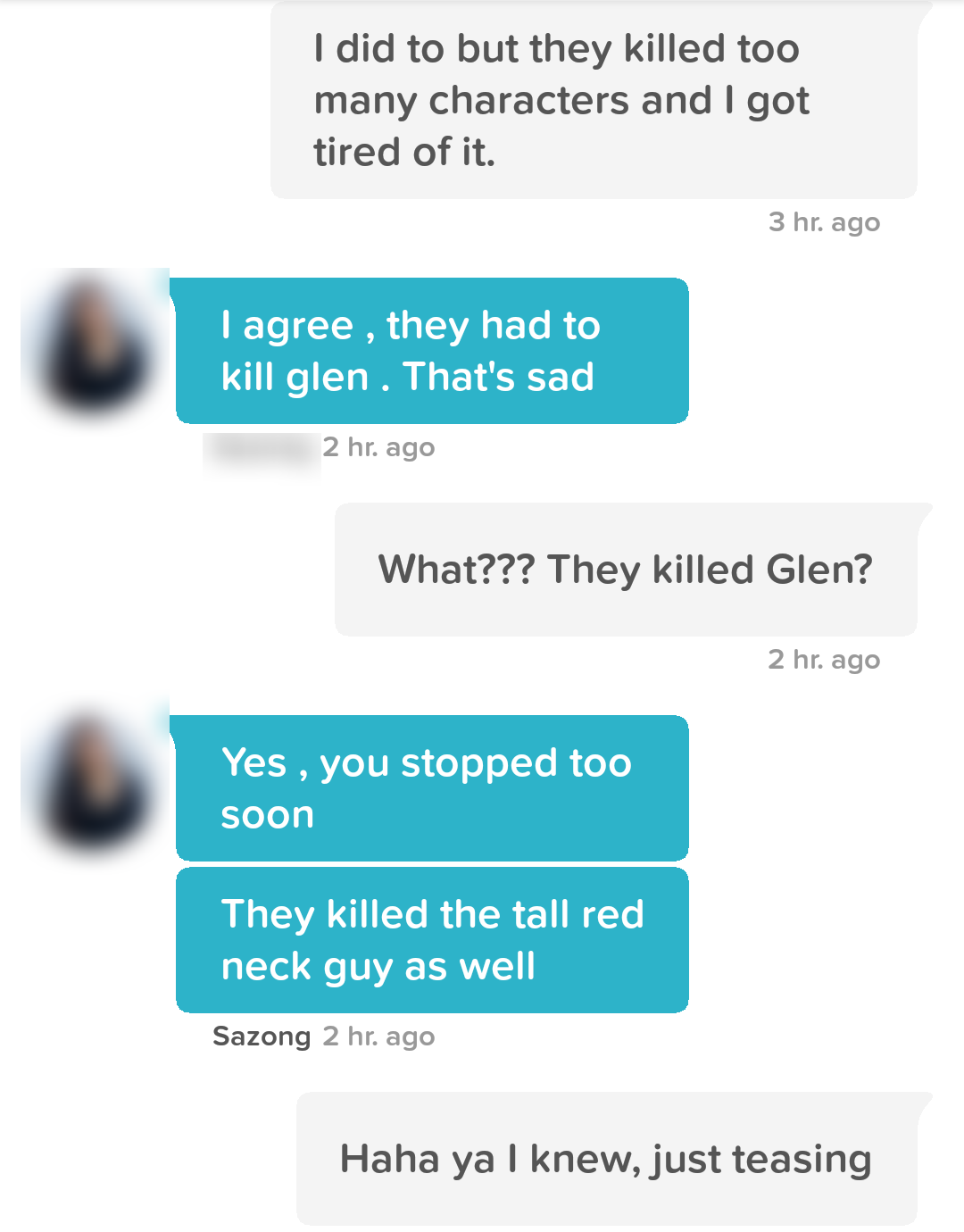 Conversation screenshot