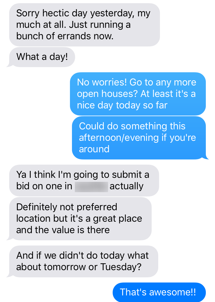 Conversation screenshot