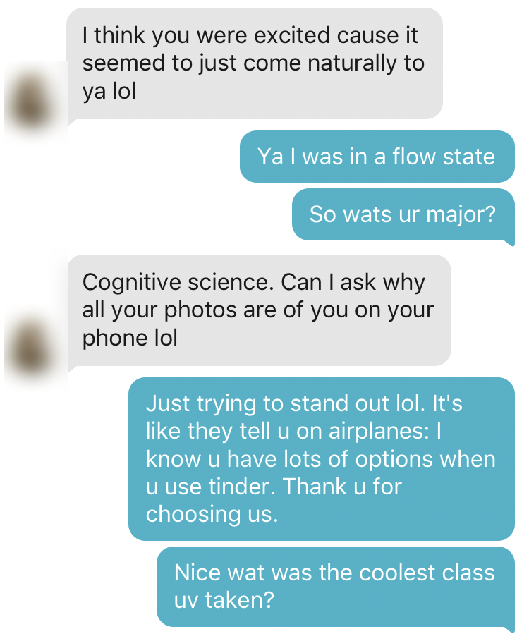 Conversation screenshot