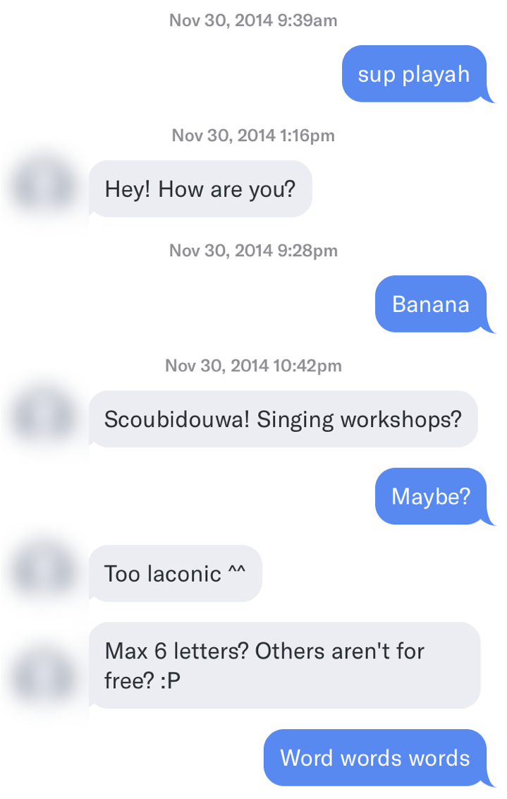 Conversation screenshot