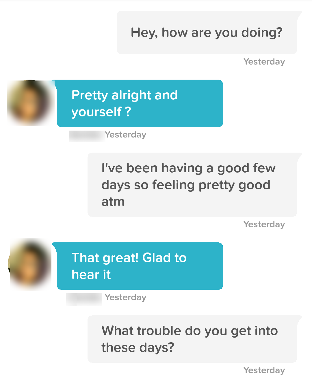 Conversation screenshot