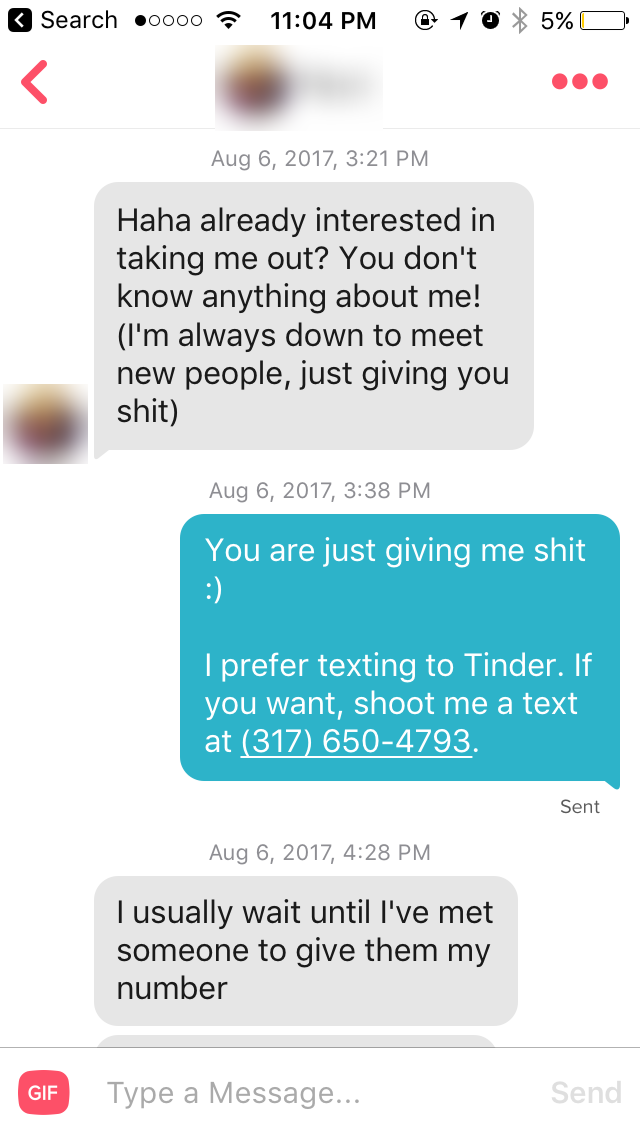Conversation screenshot
