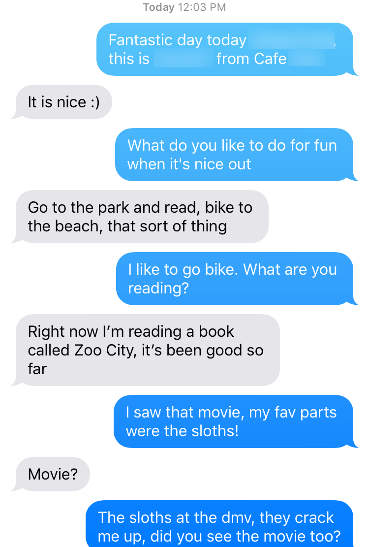 Conversation screenshot